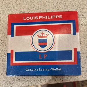 Louis Philippe Red and Blue Key Card Holder